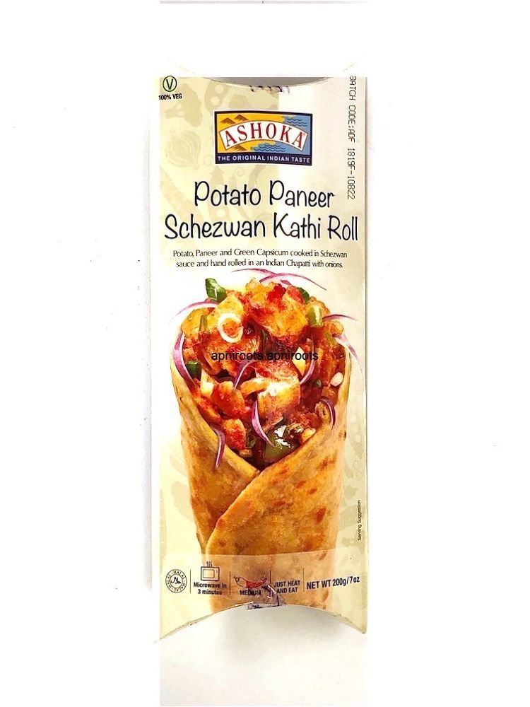 Ashoka Frozen - Potato Paneer Schezwan Kathi Roll 200g