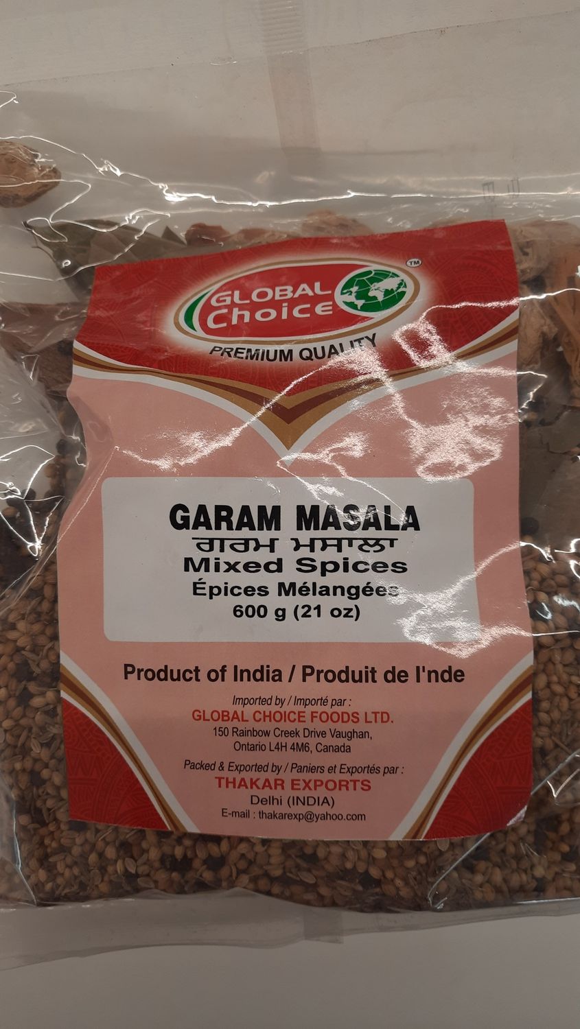 Global Choice - Garam Masala Whole 600g