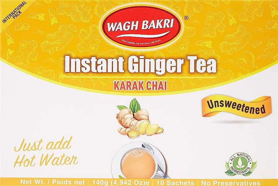 Wagh Bakri - Instant Ginger Tea Bags 140g