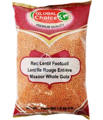 Global Choice - Red Football Lentil (Masoor) 4lb / 4lb