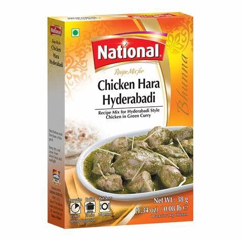 National - Chicken Hara Hyderabadi 38g