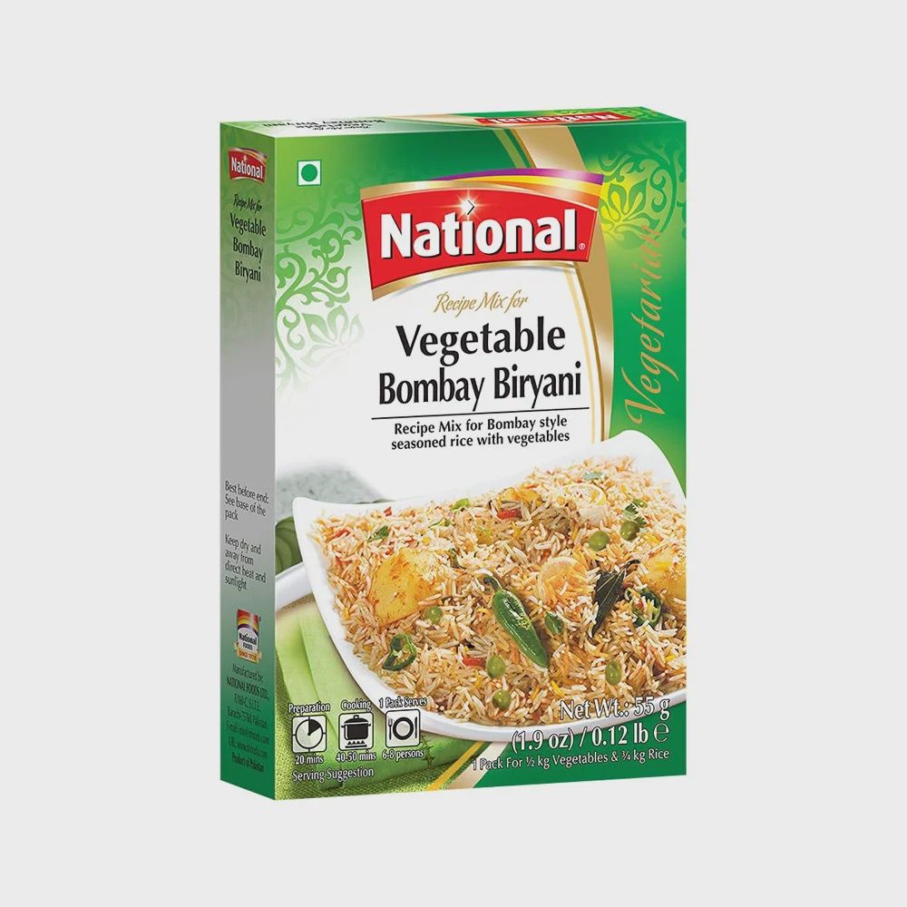 National - Vegetable Bombay Biryani 55g