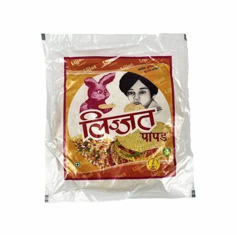 Lijjat - Udad Papad Black Pepper 200g