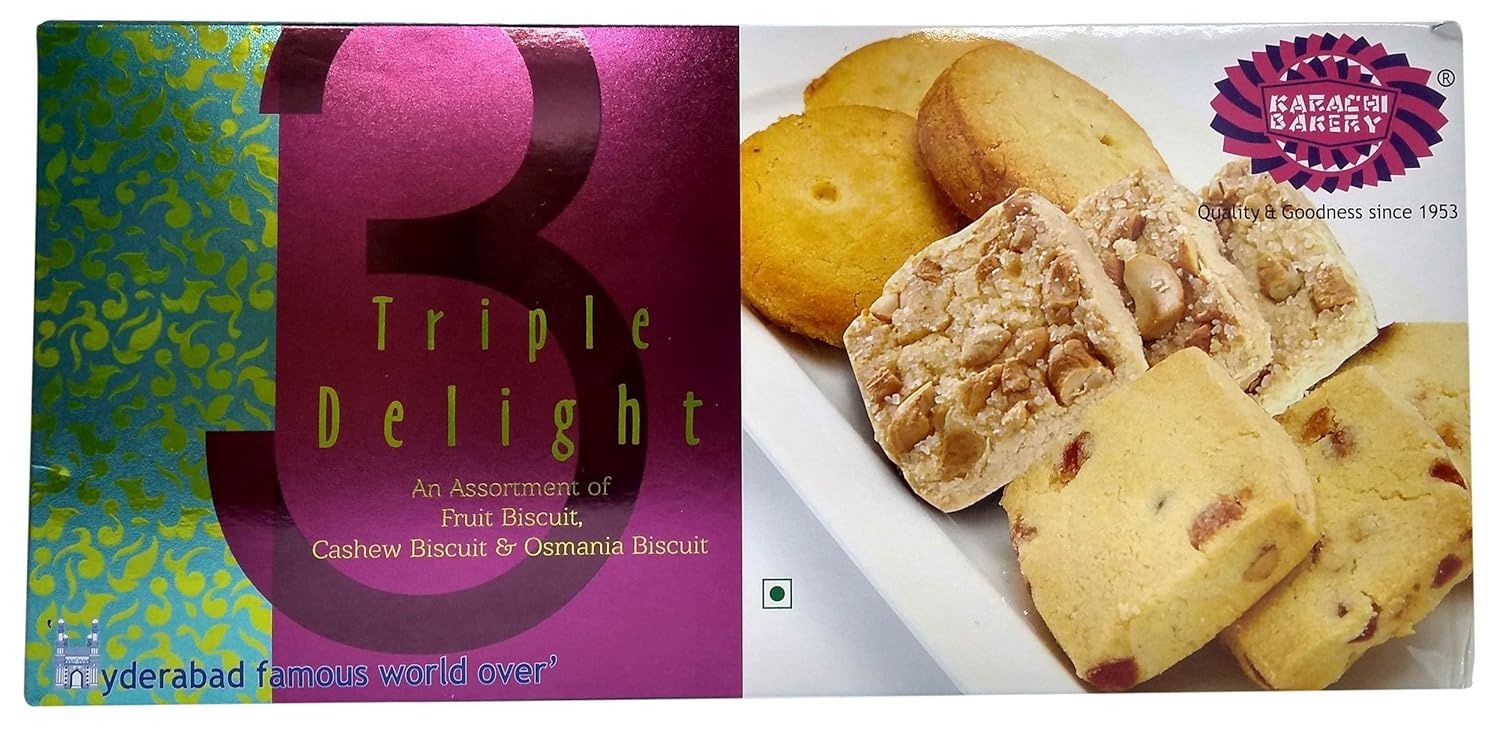 Karachi Bakery - Fruit, Cashew &amp; Osmania Biscuits