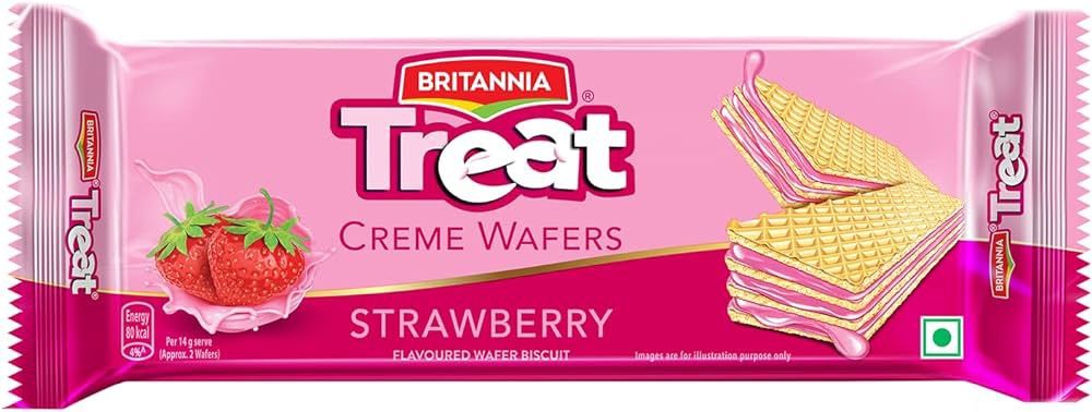 Britannia - Creme Treat Wafers Strawberry 150g