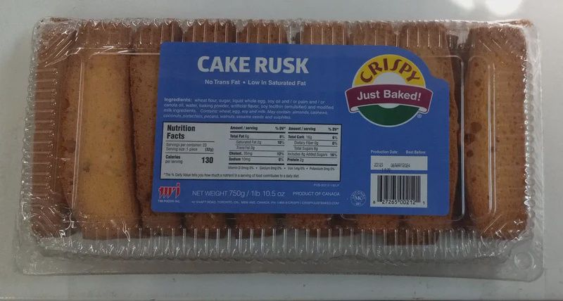 Crispy - Cake Rusk Eggless 550g