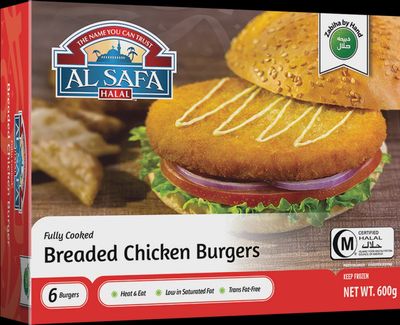 Alsafa Frozen - Breaded Chicken Burgers 600g