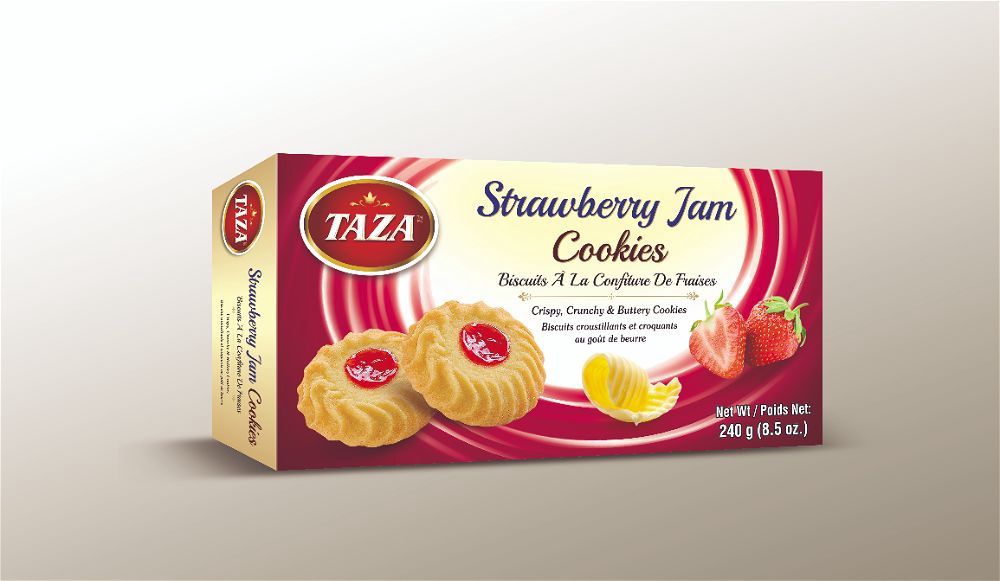 Taza - Strawberry Jam Cookies 240gm