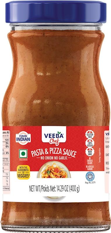 Veeba - Pizza and Pasta Sauce (No Onion No Garlic) 400g