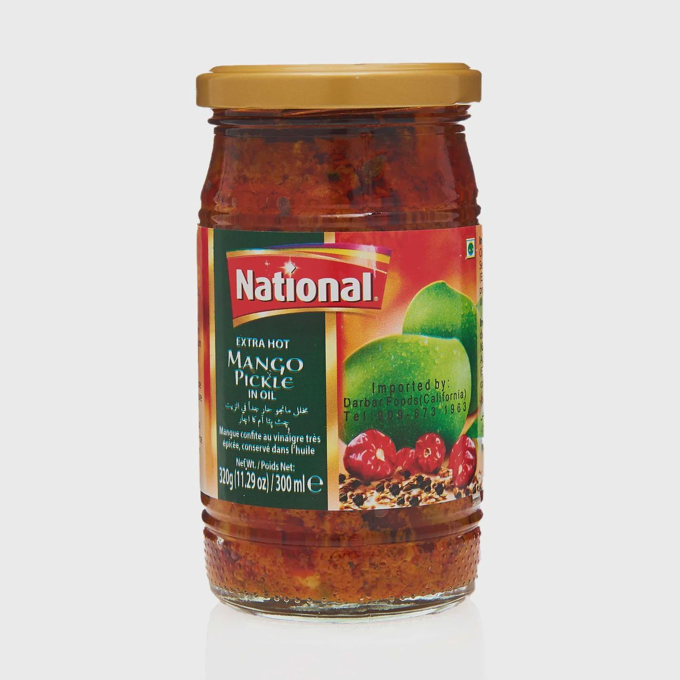 National - Extra Hot Mango Pickle 320g