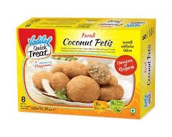 Vadilal Frozen Farali Snacks - Coconut Petis 320g