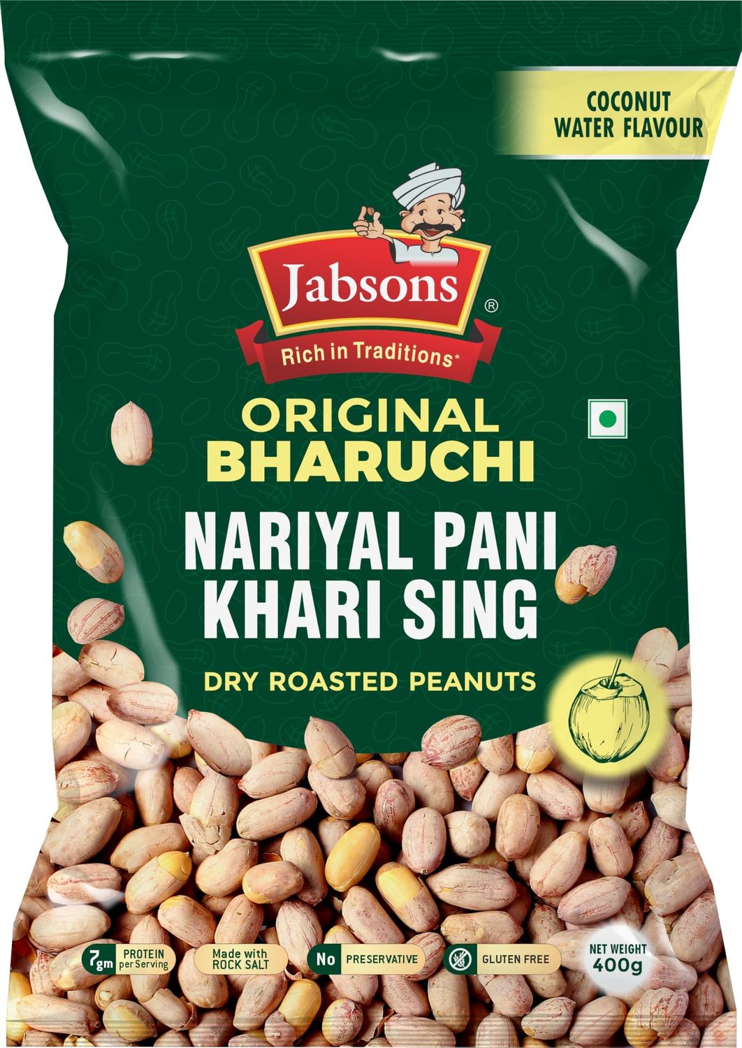 Jabsons - Peanut Khari Sing Coconut Flav 400g