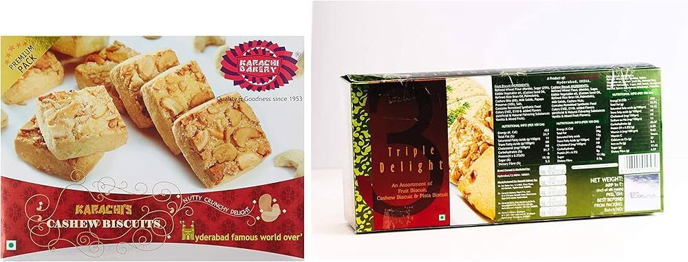 Karachi Bakery - Fruit, Cashew &amp; Green Pista Biscuits 600g