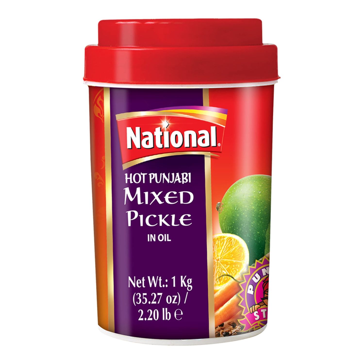 National - Hot Punjabi Mixed Pickle 950ml