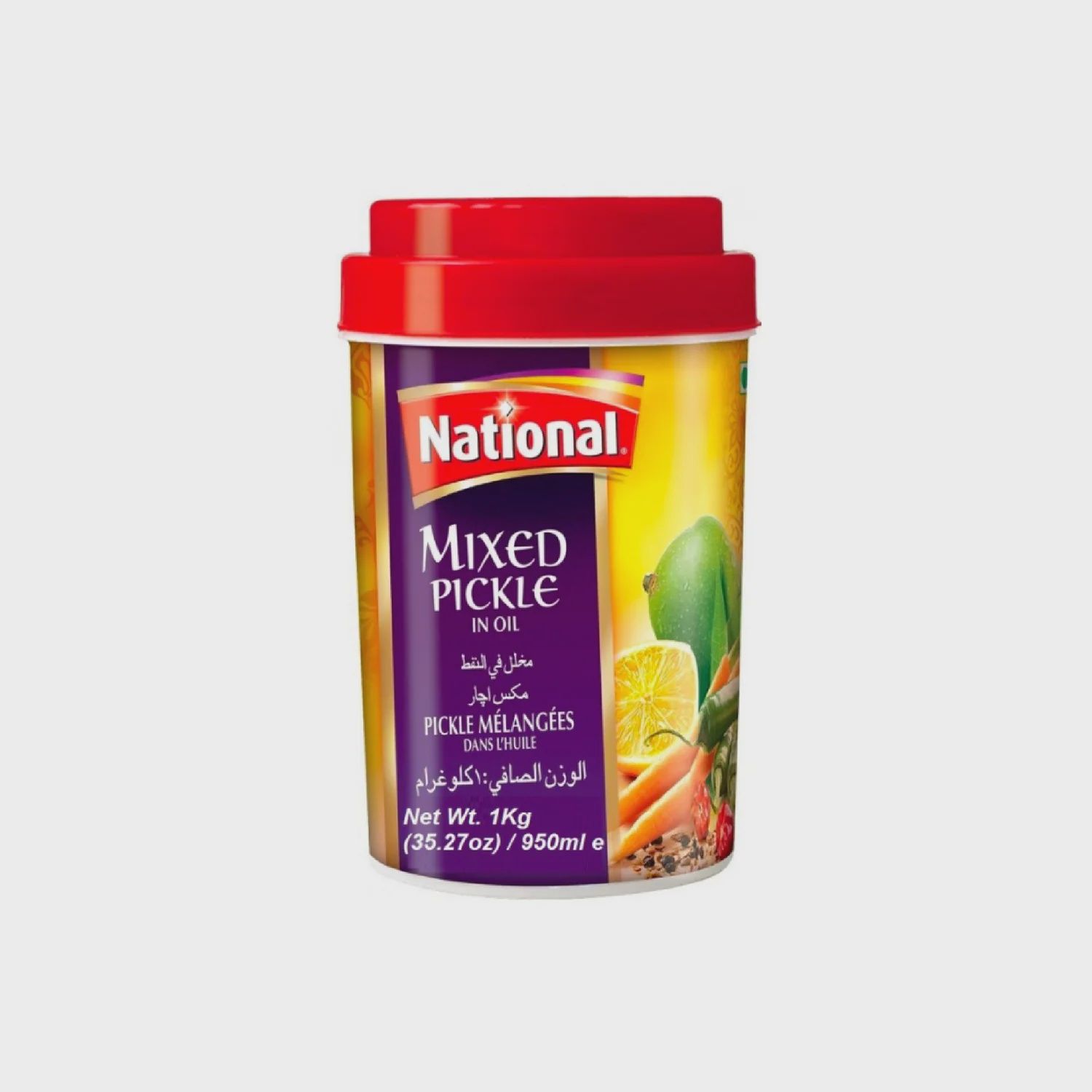 National - Mixed Pickle in oil 950ml
