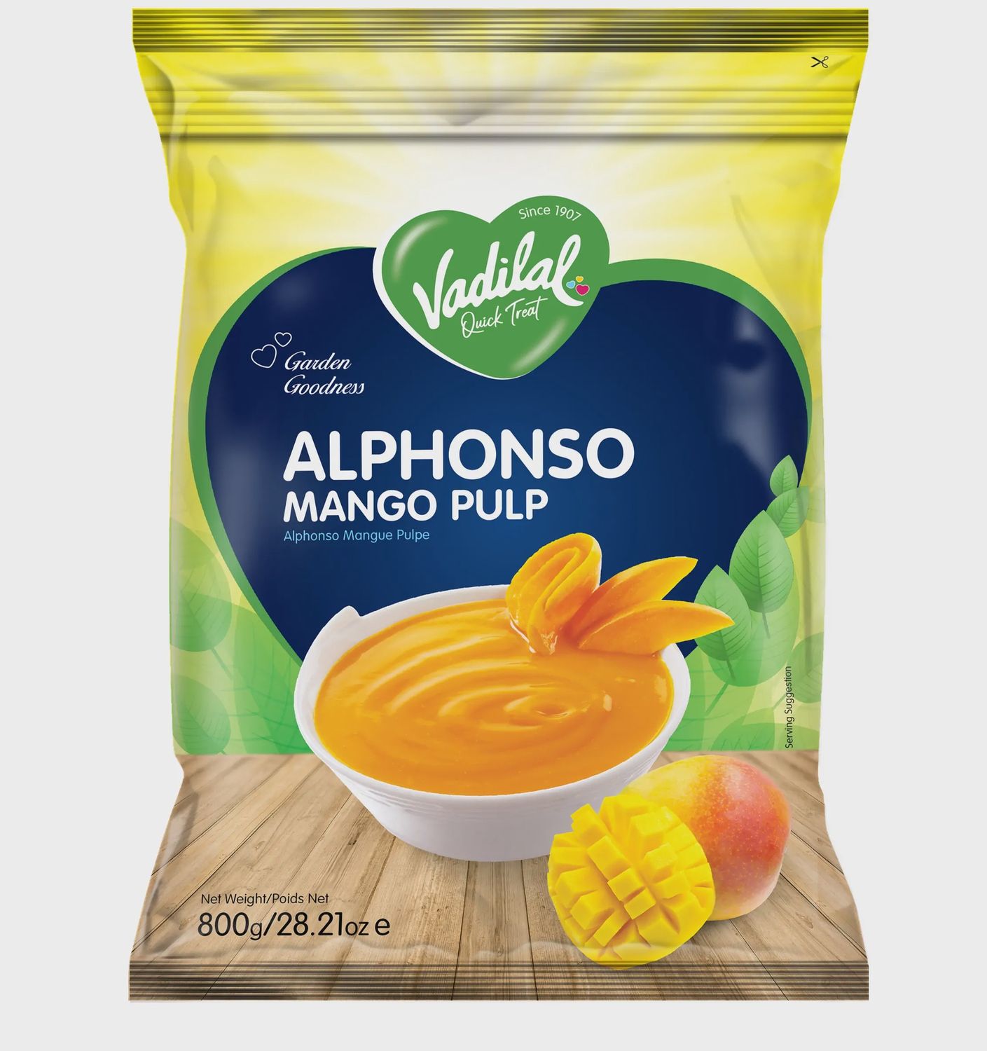 Vadilal Frozen - Alphonso Mango Pulp 800g
