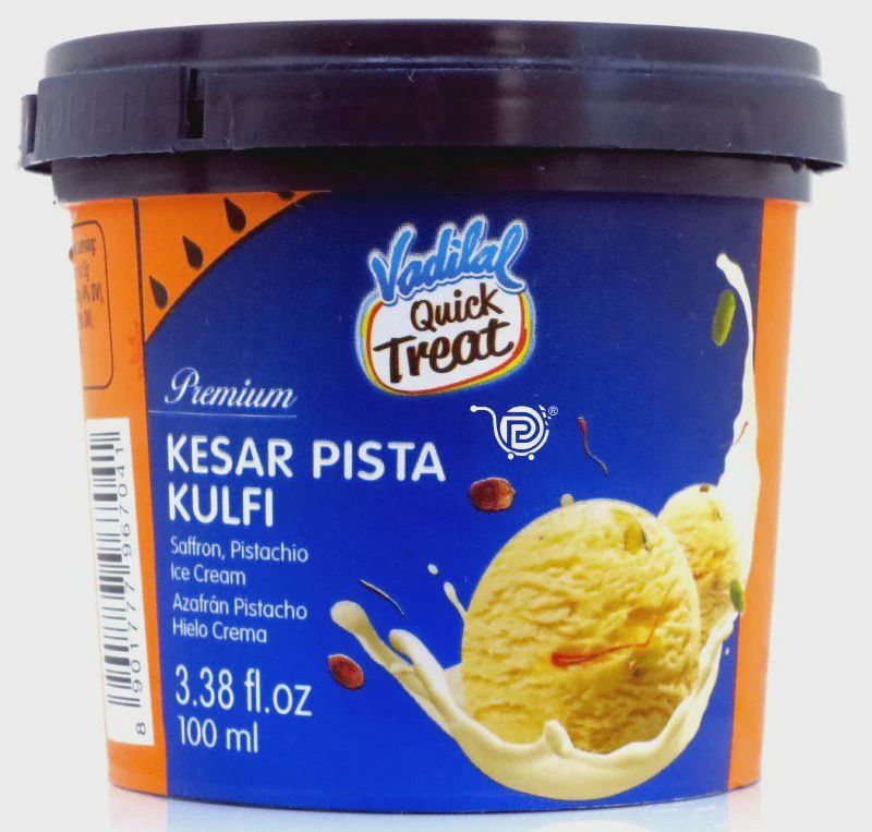 Vadilal Frozen - Kesar Pista Kulfi (Icecream) 100ml