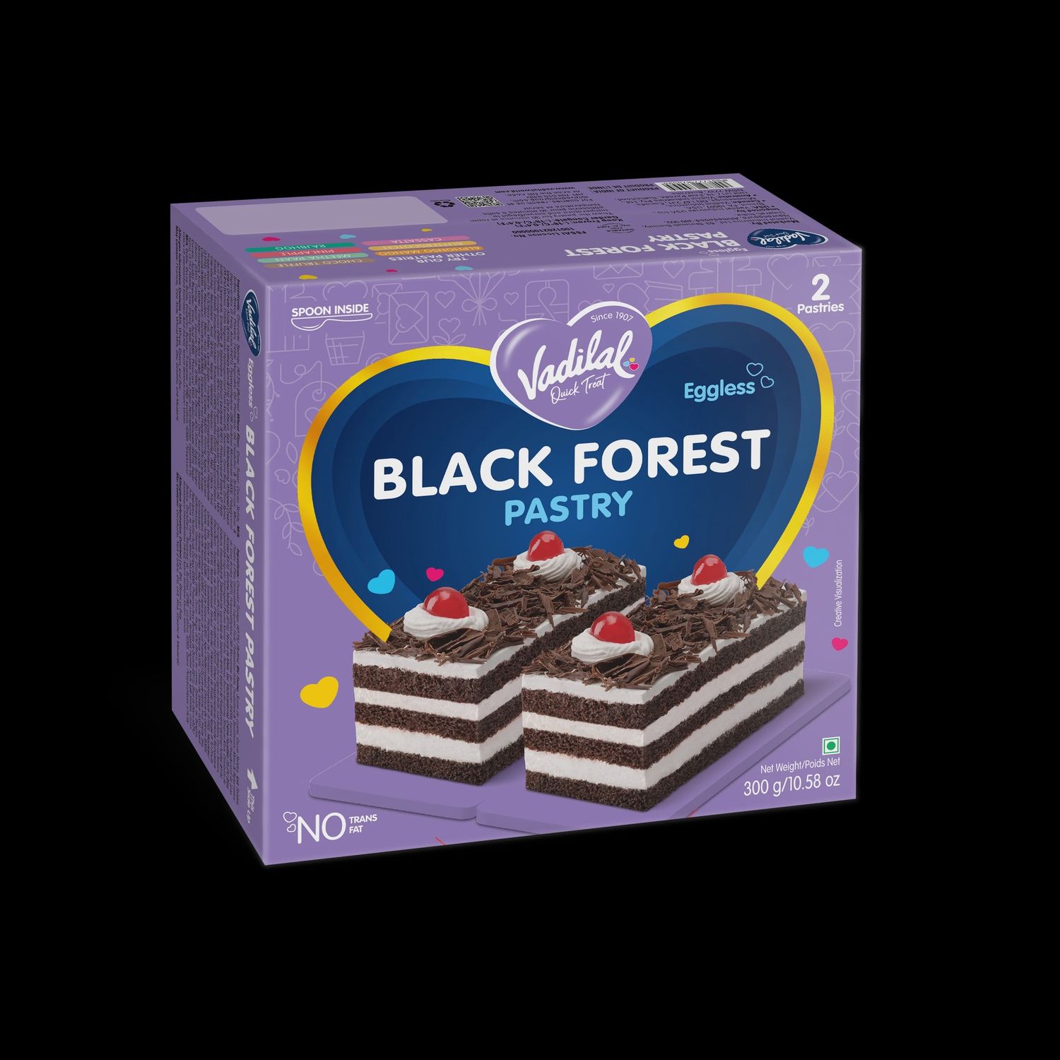 Vadilal Frozen - Black Forest Pastry 300g