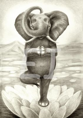 Digital &quot;Elephant yogui&quot;