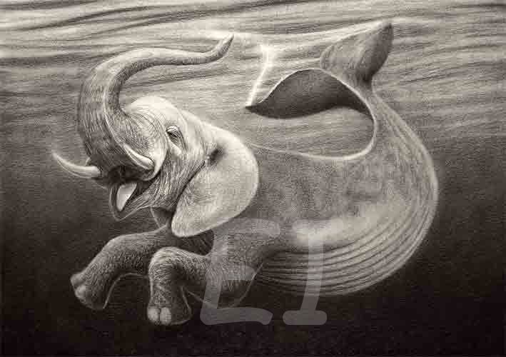 Digital &quot;marmaid elephant&quot;.