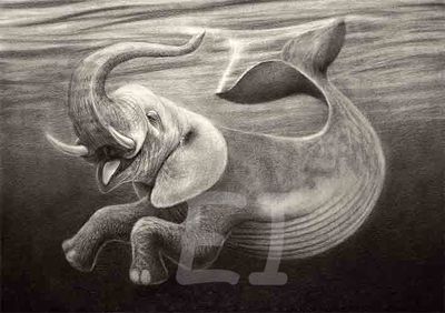Digital &quot;marmaid elephant&quot;.
