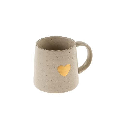 Gold Heart Mug