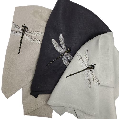 Dragonfly Linen Tea Towel Assorted