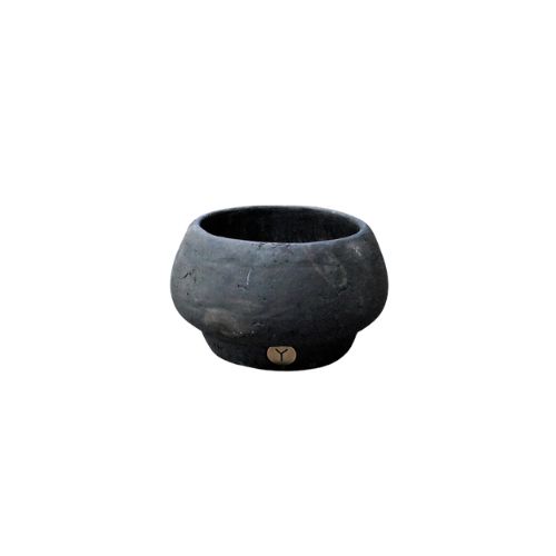 Round Planter - Industrial Black