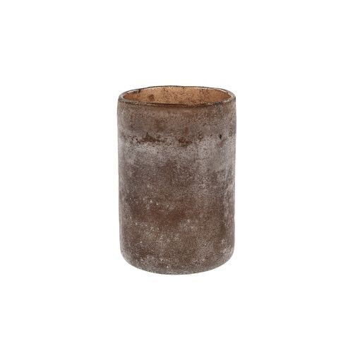 Frost Cylinder Votive L - Earth