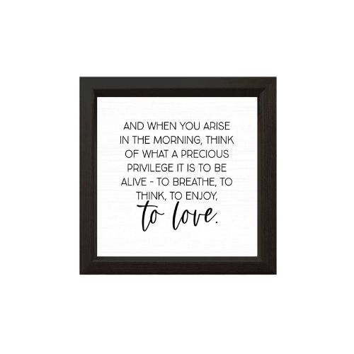 Wood Sign - And When You Arise