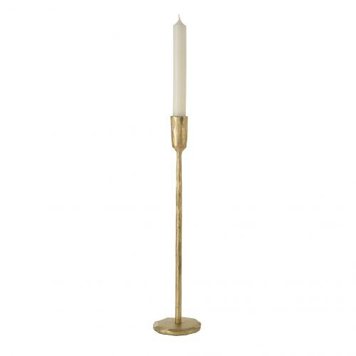 Silver Forged Candlestick L