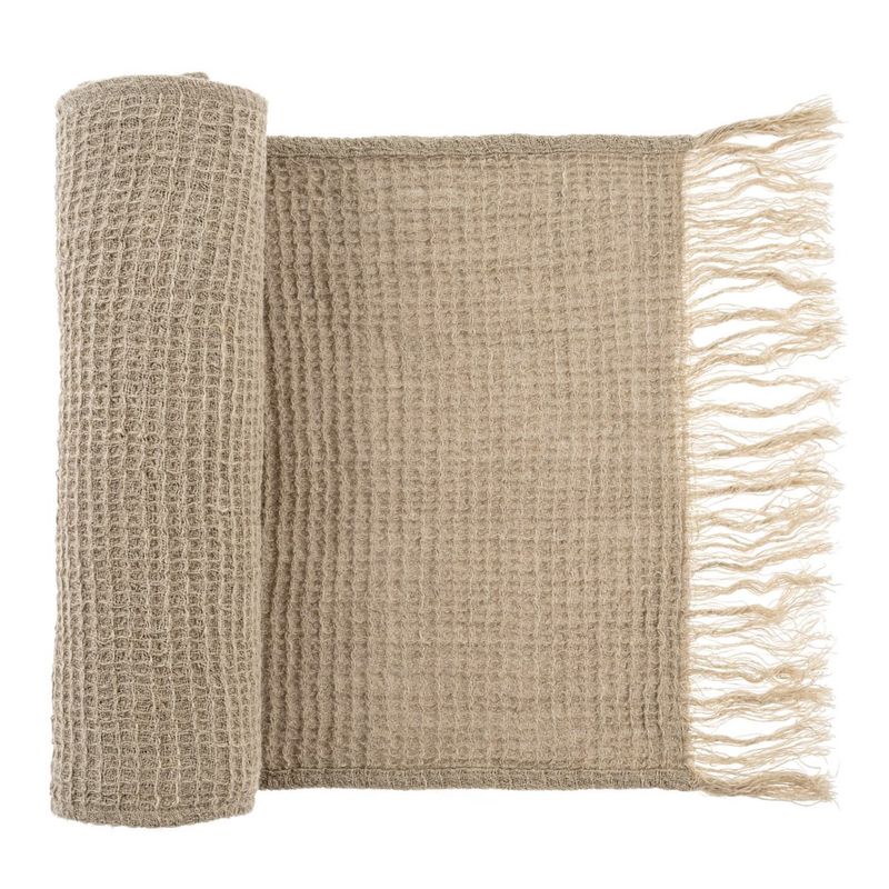 Linen Waffle Weave Runner 108"