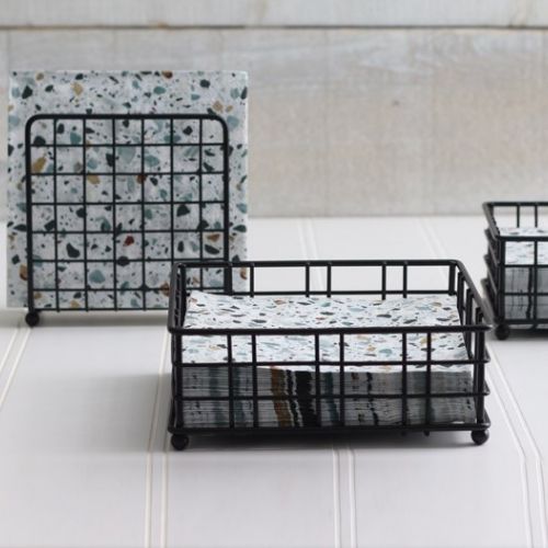 Black Lunch Napkin Holder