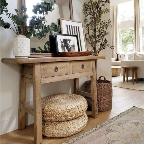 Reclaimed Elmwood Console Table