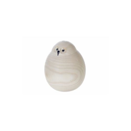 Natural Wooden Owl - L