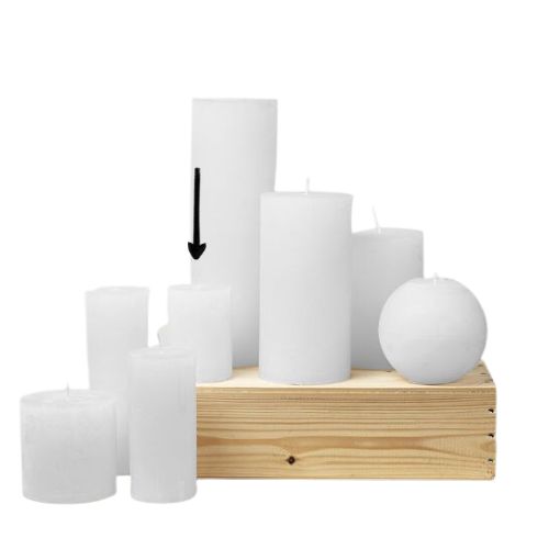 White Candle -2.75" Diam.