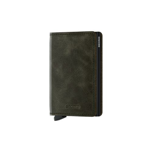 Slim Wallet Vintage Olive-Black