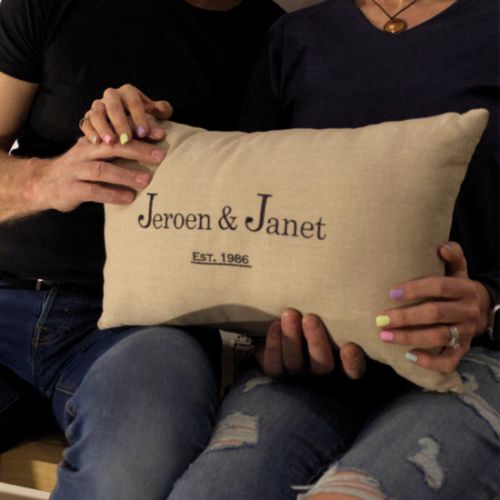 Personalized Linen Pillow