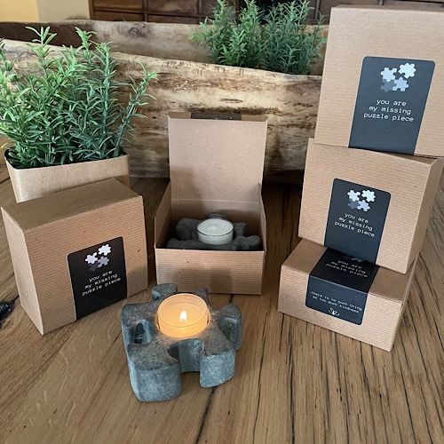 Puzzle Tea Light Holder - S