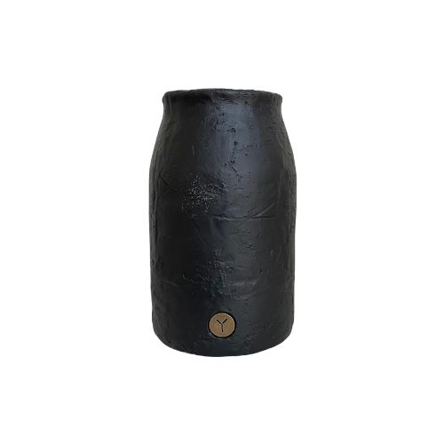 Vase Industrial Black