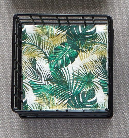 Black Cocktail Napkins Holder
