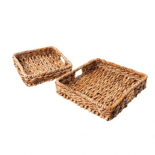 Square Abaca Tray Large