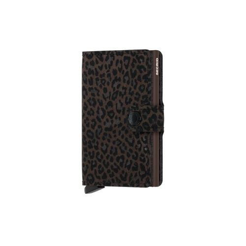 Mini Wallet Leopard Brown
