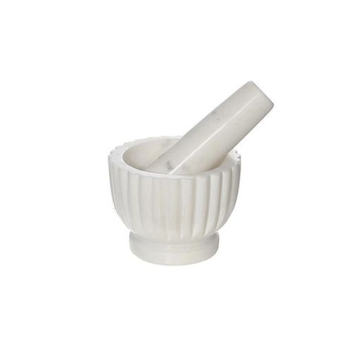 White Marble Mortar & Pestle