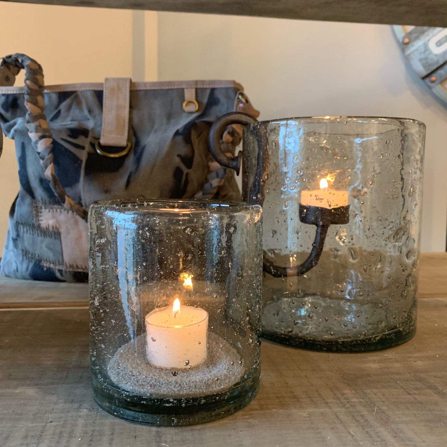 Clear Vintage Hurricane - Small