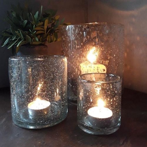 Clear Vintage Hurricane - Medium