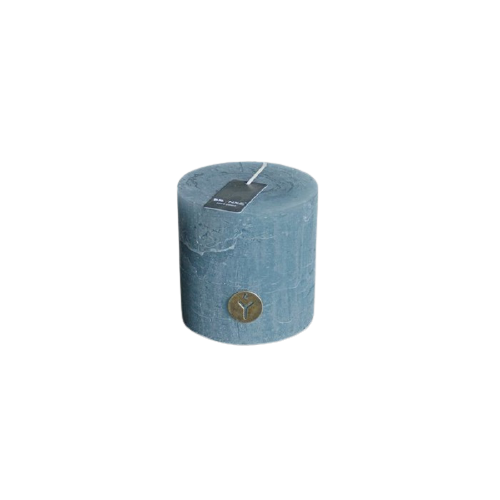Blue Grey Candle - 10 x 10 cm