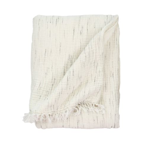 Fleece Lined Throw - Sketched Crinkle