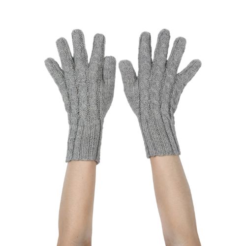 Hand-Knit Alpaca Gloves