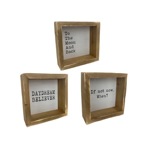 Block Signs - Assorted